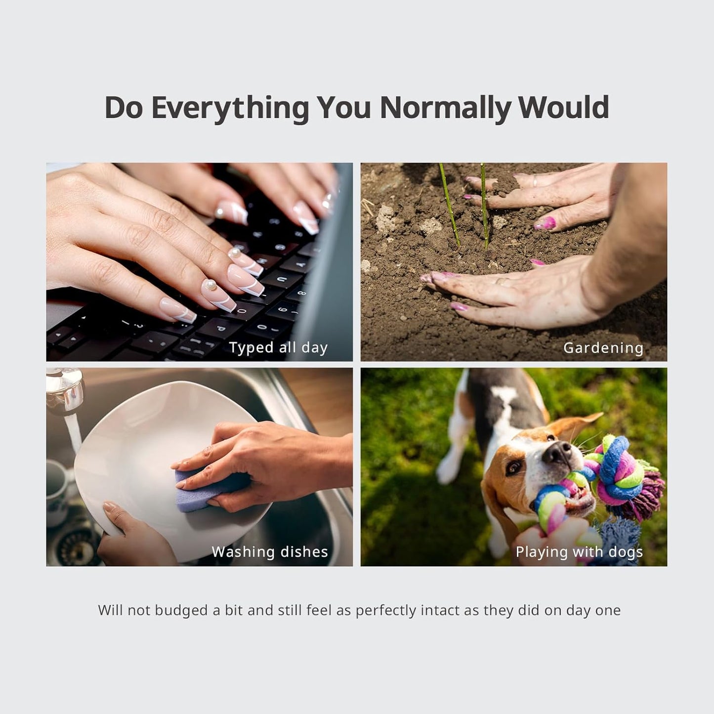 BTArtbox Press On Nails Almond - 3D Design Black Medium Press On Nails with Glue for Women, Opaque Soft Gel Glue On Nails in 15 Sizes - 30 Stick On Nails Kit, Gothic Chains