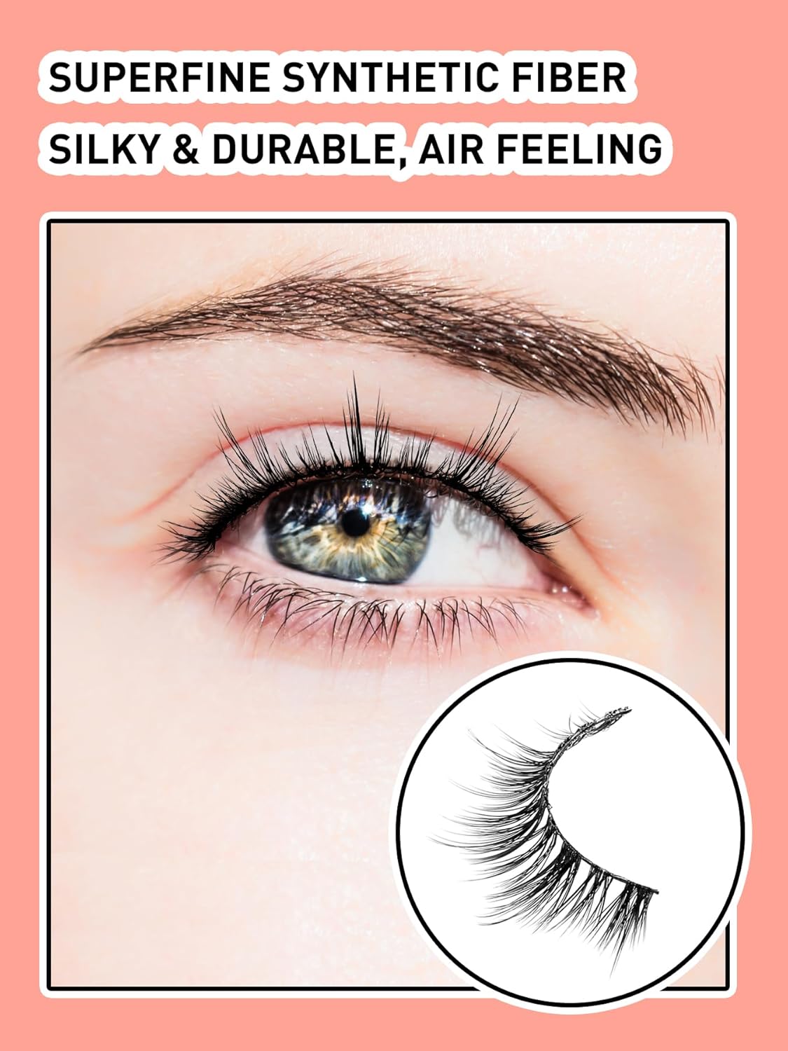 Wispy Lashes False Eyelashes Natural Manga Lashes Anime Lashes with Thinner Band Volume Fake Eyelashes Siligli 12mm Curly Eye Lashes Pack 7 Pair