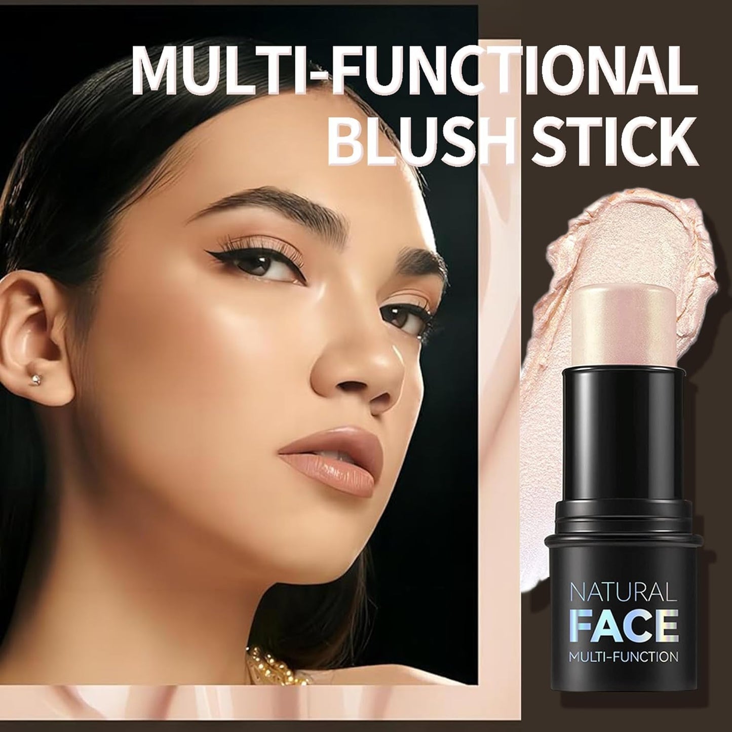 Highlighter Contour Stick, Milk Makeup Contour, Blush Sticks, Highlight Contour Palette, Glint Highlighter, Make Up Highlighter, Contouring Stick, Highlighter Makeup Stick, 01#PEARLESCENT GOLD