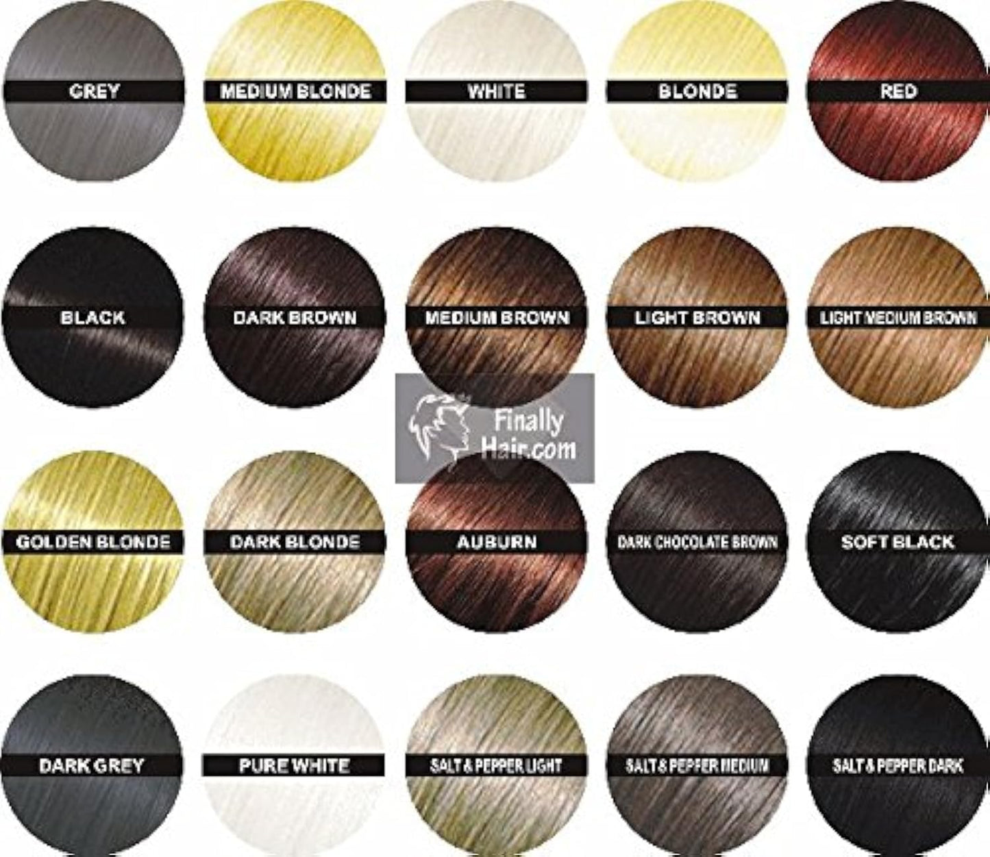 Hair Building Fibers - White Refill Pack (50g) for Grey Root Concealment and Thinning Hair Coverage by Finally Hair