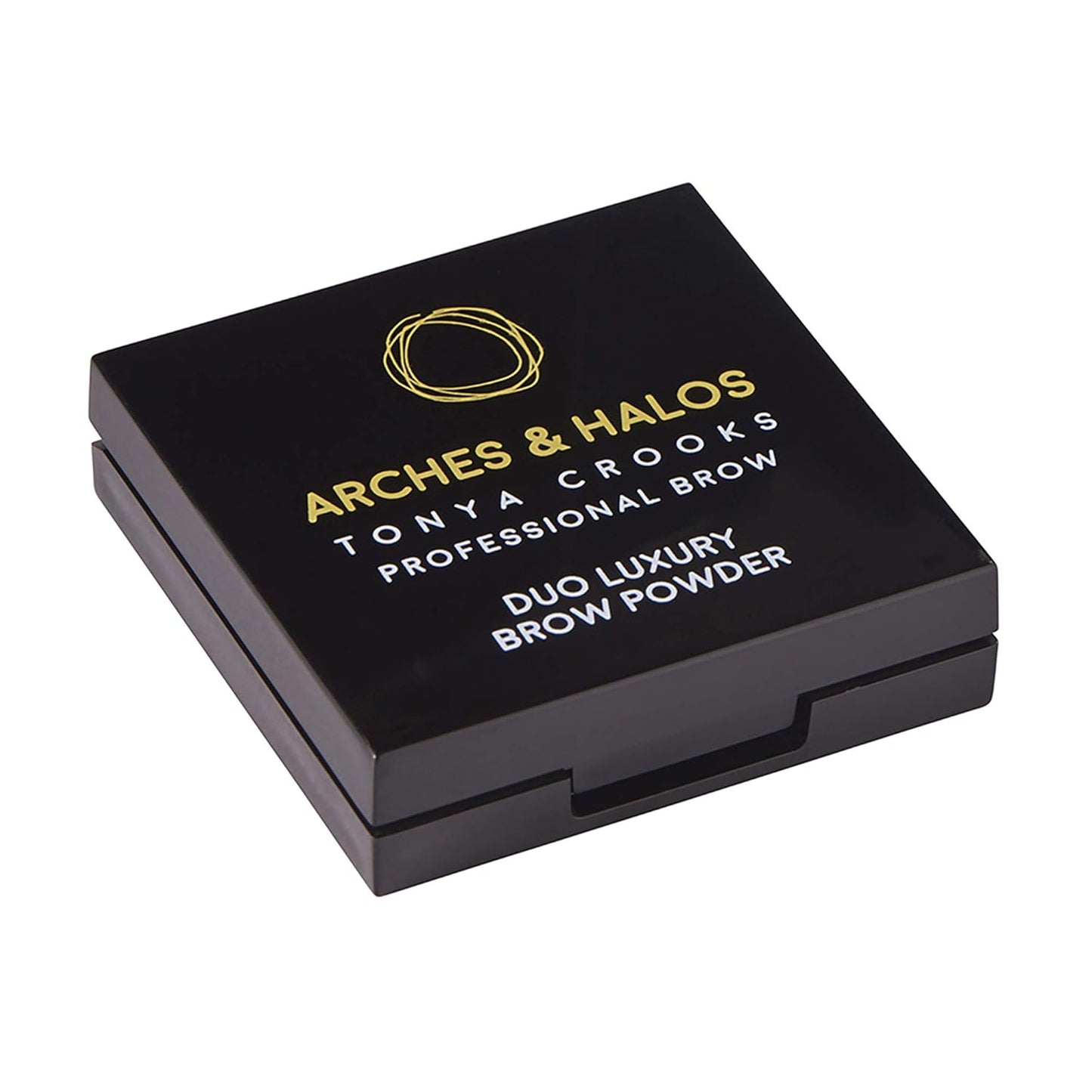 Arches & Halos Duo Luxury Brow Powder - Two-for-one Versatile Compact Powder - For Full, Defined Brows - Vegan and Cruelty Free Makeup - Mocha Blonde, 0.088 oz (Pack of 2)