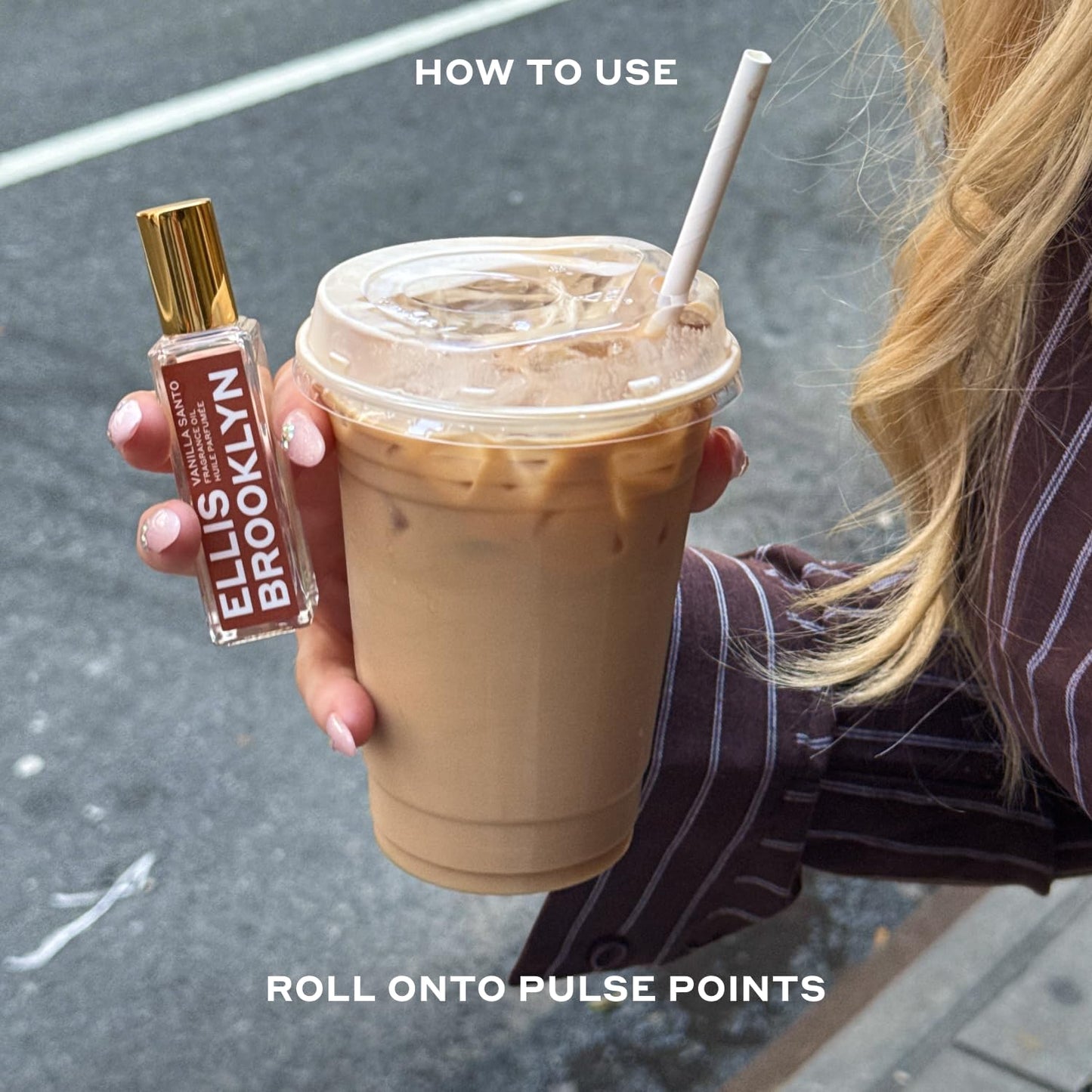 Ellis Brooklyn VANILLA SANTO Perfume Oil Roll-On for Women – Sensual Grown-Up Vanilla Fragrance – Woody & Smoky Perfume with Palo Santo, Cedarwood & Myrrh – Travel-Friendly Rollerball, 15ml