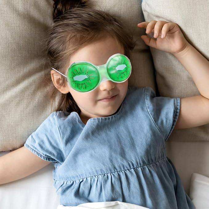 Beavorty 3pcs Sleep mask Eye mask Sleeping mask face mask Cucumbers Gel ice Cooling mask Cooling Eye Pads Eye Cooling mask Kids Cooling Masks Eye Patch Child Cold PVC
