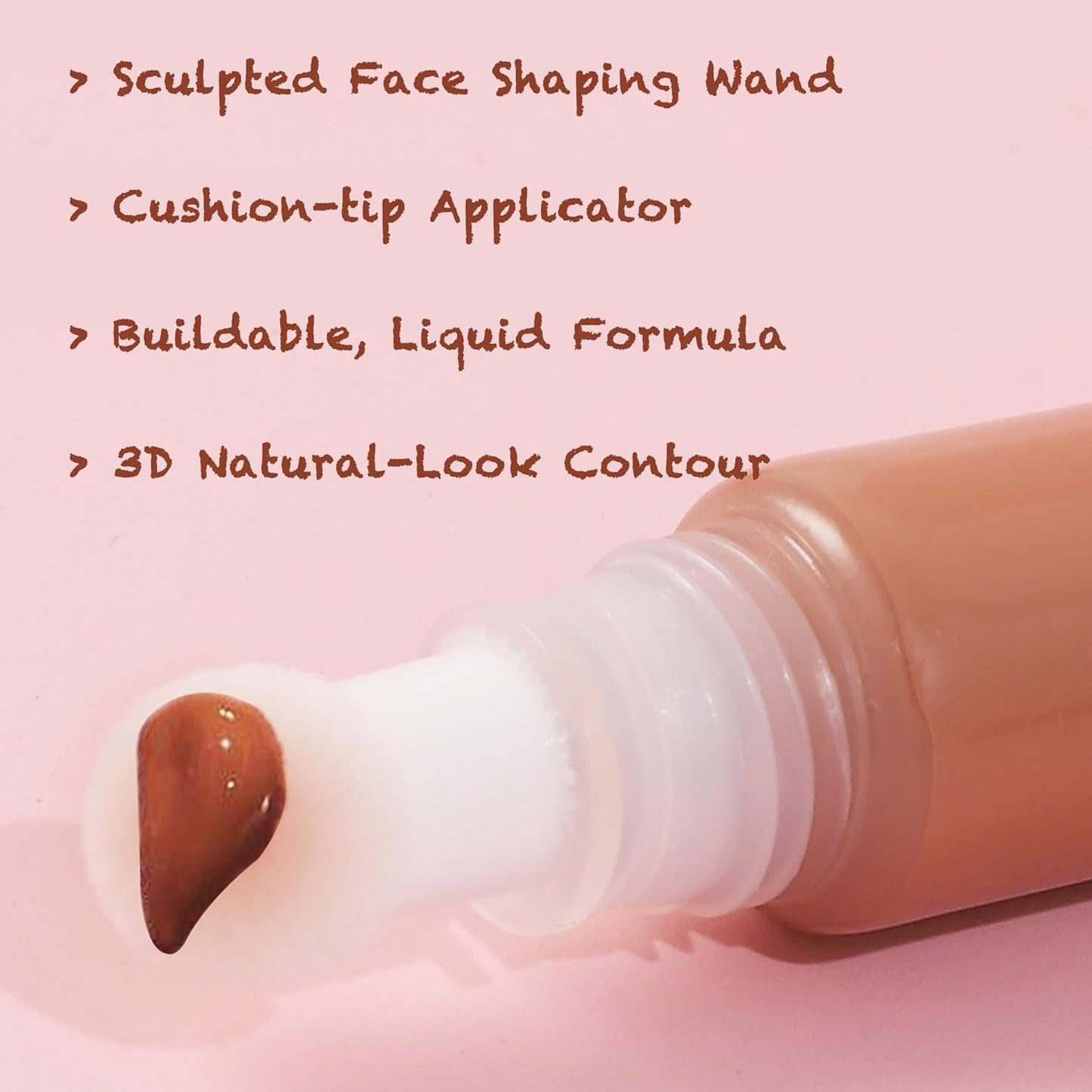 Sunnyvale Contour Stick With Cushion Applicator, Liquid Contour Wand, Cream Bronzer Concealer Stick Lightweight For A Naturally Sculpted Look, Buildable Formula, Vegan & Cruelty-free