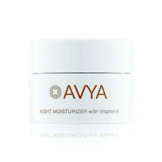 AVYA Night Moisturizer (0.34oz) - Advanced Ayurvedic Skincare/Retinol Cream with Antioxidants/Reduces Fine Lines and Wrinkles