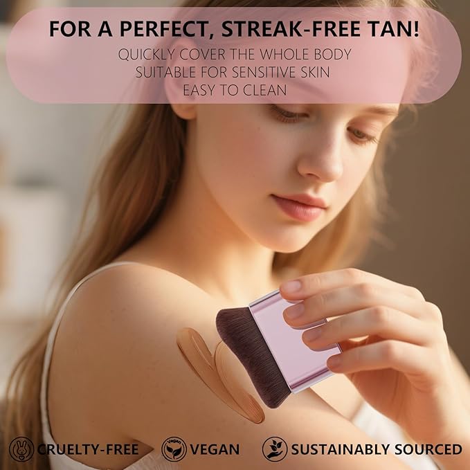 docolor Self Tanner Brush Body Makeup Brush for Flawless Face and Body Makeup, Sunless Tanner Blending Brush Body Brush for Self Tanner, Bronzer, Foundation, Vegan & Cruelty Free