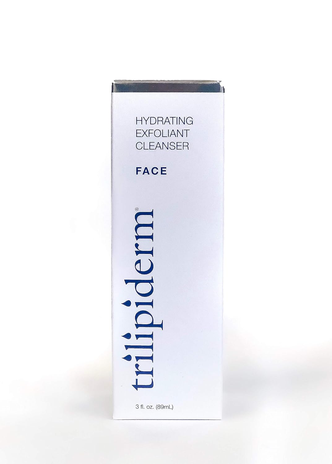 Trilipiderm Hydrating Exfoliant Cleanser – 3-in-1 Face Cleanser, Scrub & Hydrator, Fragrance-Free, Daily Facial Cleanser, Travel Size 3 Ounce Tube