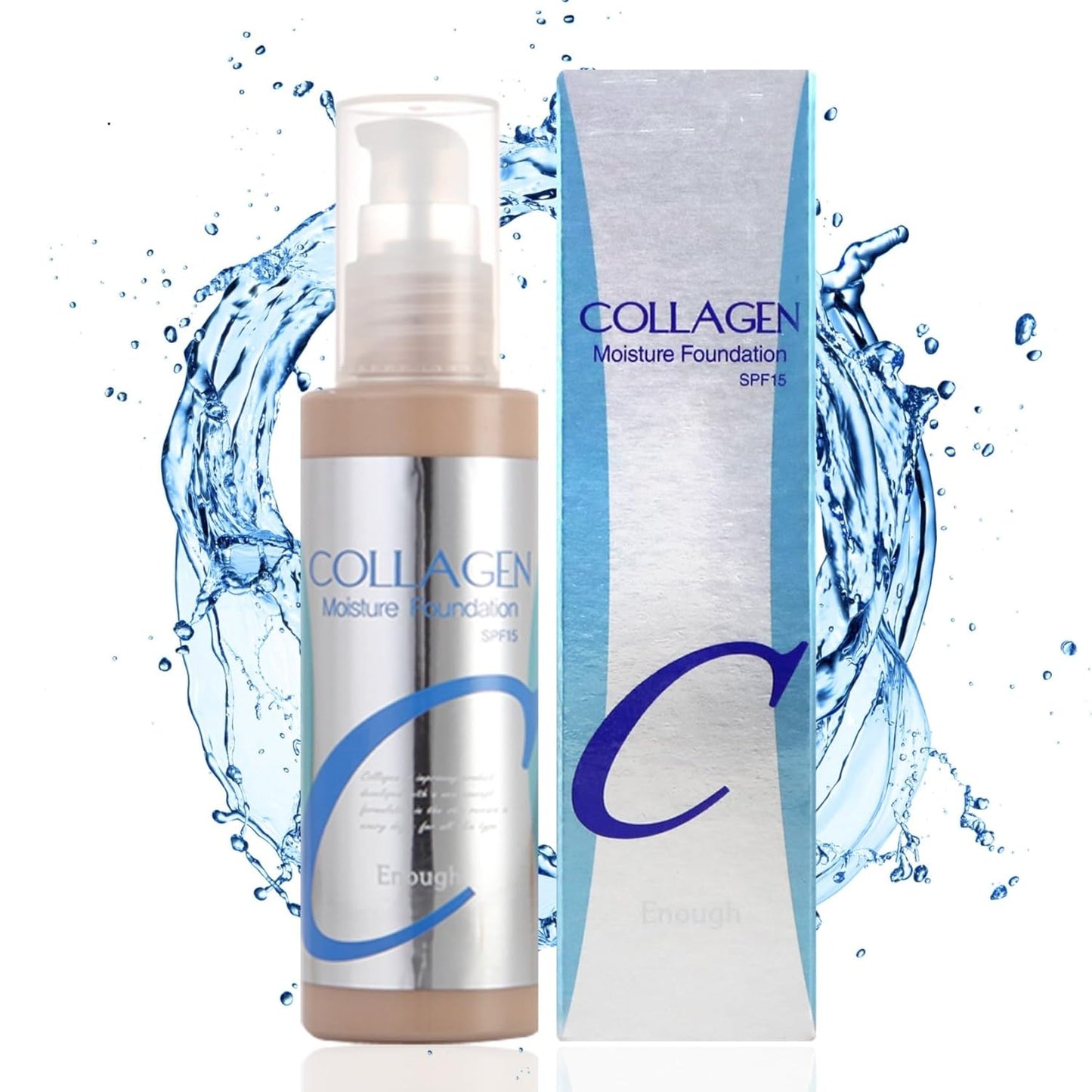 Enough Collagen, Moisture Foundation, SPF 15, 21, 3.38 fl oz (100 ml)