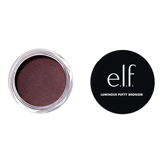 e.l.f. Luminous Putty Bronzer, Lightweight Putty-to-Powder Bronzer For A Radiant, Glowing Finish, Highly Pigmented, Vegan & Cruelty-Free, Frequent Flyer