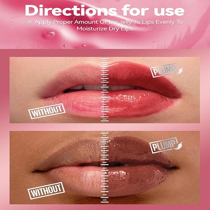 Roll On Plumping Lip Oil with Chili Extract, Fuller Lips Instantly, Ultra-Hydrating&Nourishing, Glossy Finish Lip Glow Oil, Fuller Booster Balm Moisturizing, Smooth, Define Your Lips (#03)