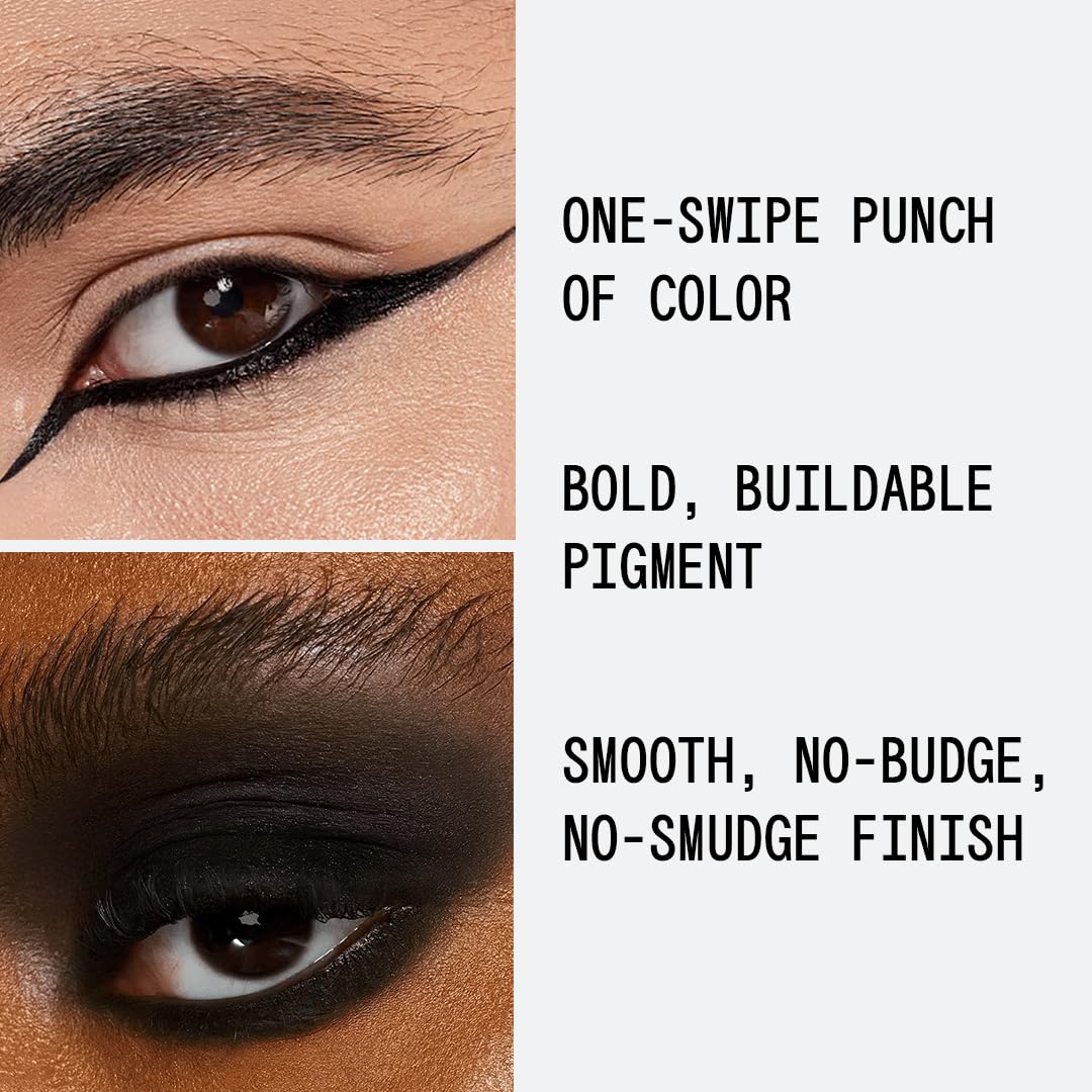 about-face Matte Fluid Eye Paint Art of Darkness – High-Pigment Liquid Eyeshadow, Long-Lasting, No-Budge Matte Finish, Vegan & Cruelty-Free (Matte Black)