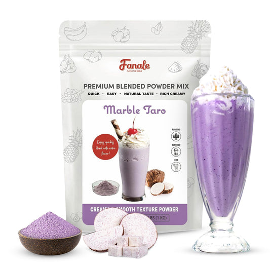 Fanale Premium Taro Bubble Tea Flavoring Powder | Perfect for Baking, Smoothies, Desserts and Drinks | Instant Flavoring Powder for Boba Milk Tea- 2.2 Pounds (Pack of 1)
