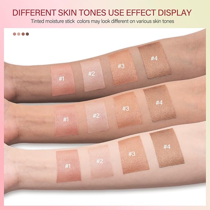 Cream Bronzer Stick,Contour Stick Facial Contouring Stick,Long Lasting Highlighter Waterproof Highlight Makeup,Buildable Shimmer Sparkle Face Bronzer Face Shaping,03 Rich Glow