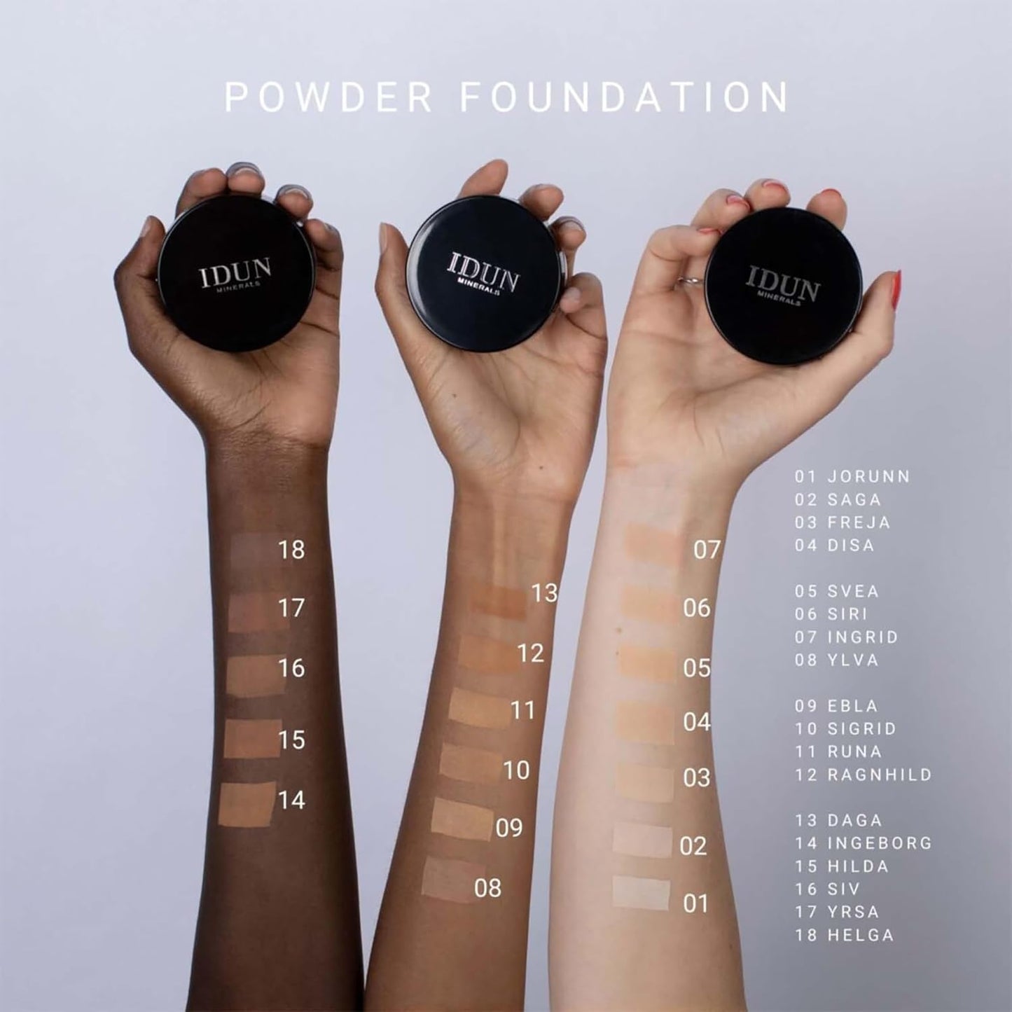 Mineral Powder Foundation - Longwear, Lightweight, Smooth Powder Formula - Blurring, Skin-Perfecting Finish - Vegan and Cruelty Free Formula - 021 Ragnhild - 0.25 oz
