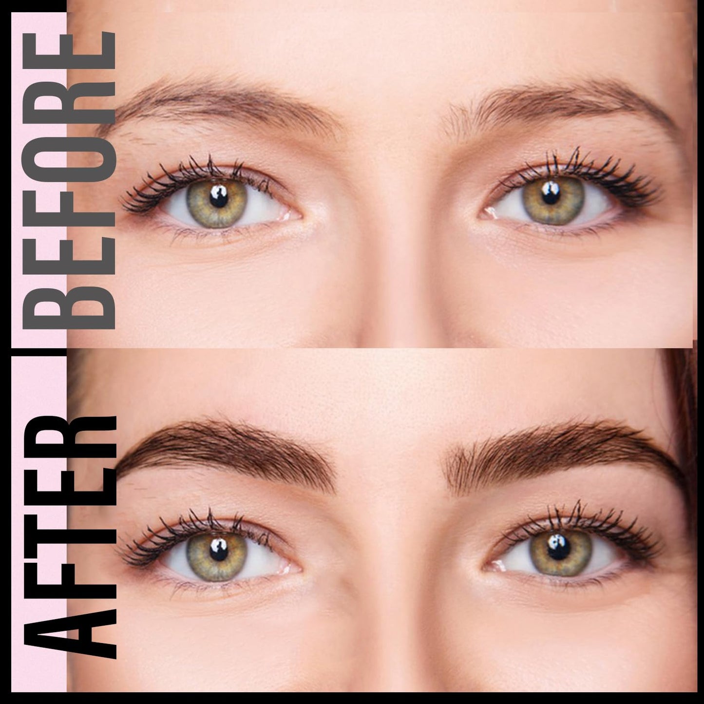 Curved Eyebrow Pencil, 2-in-1 Dual-Ended Eyebrow Pen with Curved Tip and Precise Brush-Tip, Waterproof, Microblading, Long Lasting (Brown)