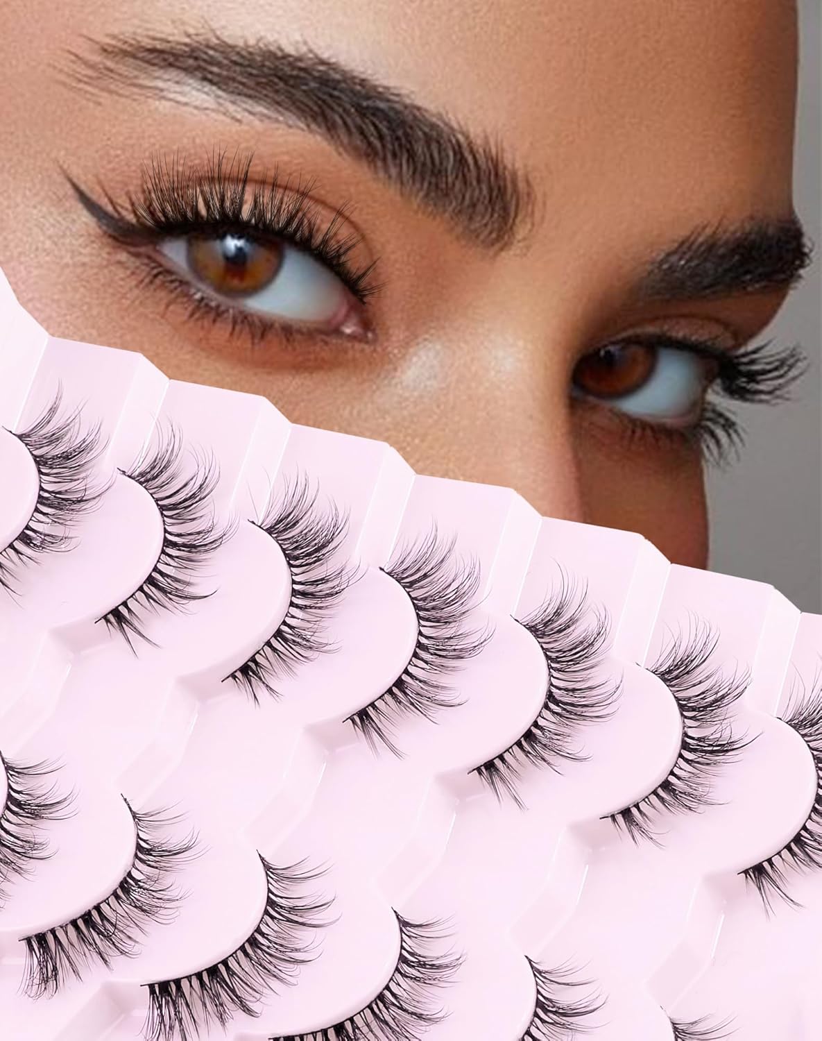 False Eyelashes Cat Eye Lashes Wispy Lashes Fake Lashes Natural Lashes Fake Eyelashes Natural Eyelashes Mink Lashes UP14