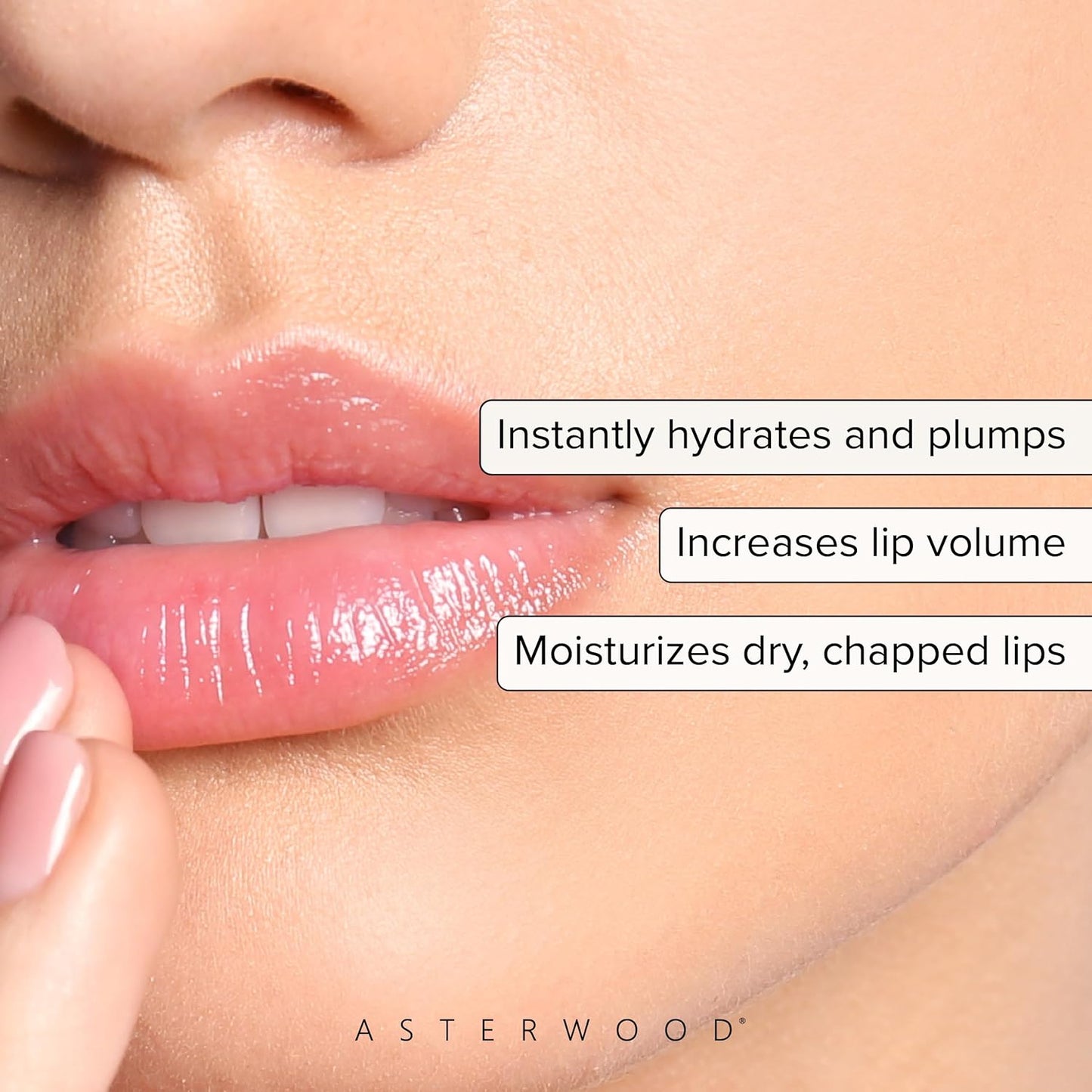 Asterwood Lip Treatment & Balm - with Volulip, Hyaluronic Acid, & Matrixyl 3000 - Hydrating, Plumping, Moisturizing, Anti-Aging - Plumper, Fuller Lips - for Women & Men - 0.5 Fl Oz