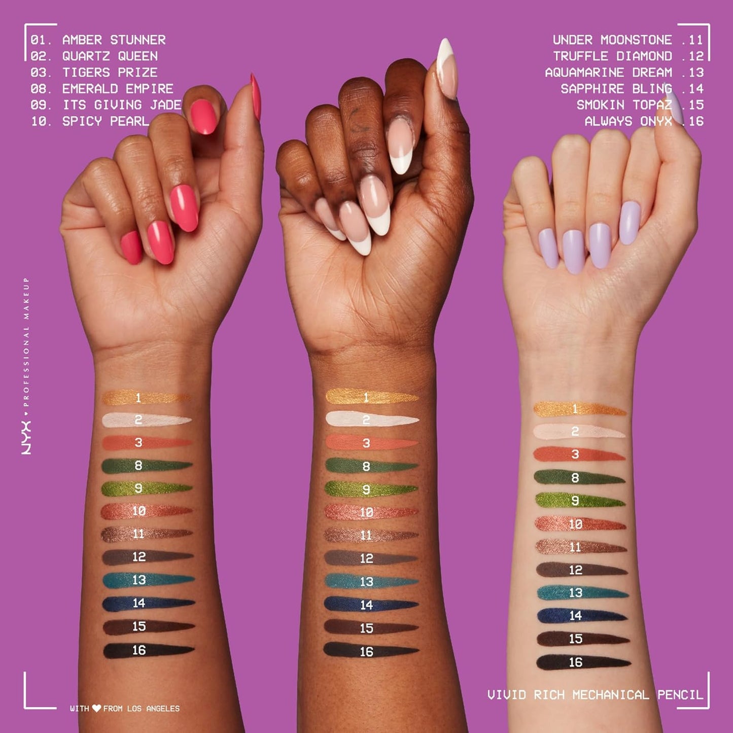 NYX PROFESSIONAL MAKEUP Mechanical Eye Pencil, Vivid Rich Mechanical, Creamy Retractable Eyeliner - It's Giving Jade, Olive Green Eyeliner