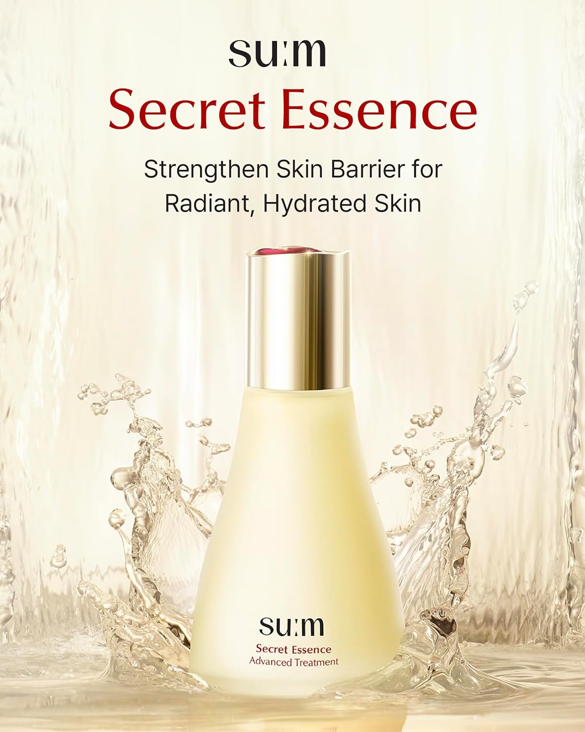 SU:M Secret Essence Advanced Treatment Special Set (1.52 fl oz) (5-piece set) - Korean skin care, Skin Barrier Repair Hydrating Serum gift set, sets & kits