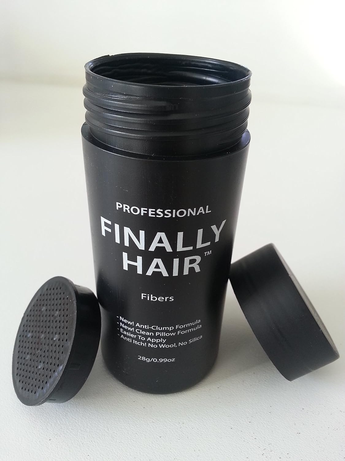 Hair Building Fibers 200 Grams 7 Oz. With Bottle By Finally Hair 50g*4 (Dark Grey (dark gray))
