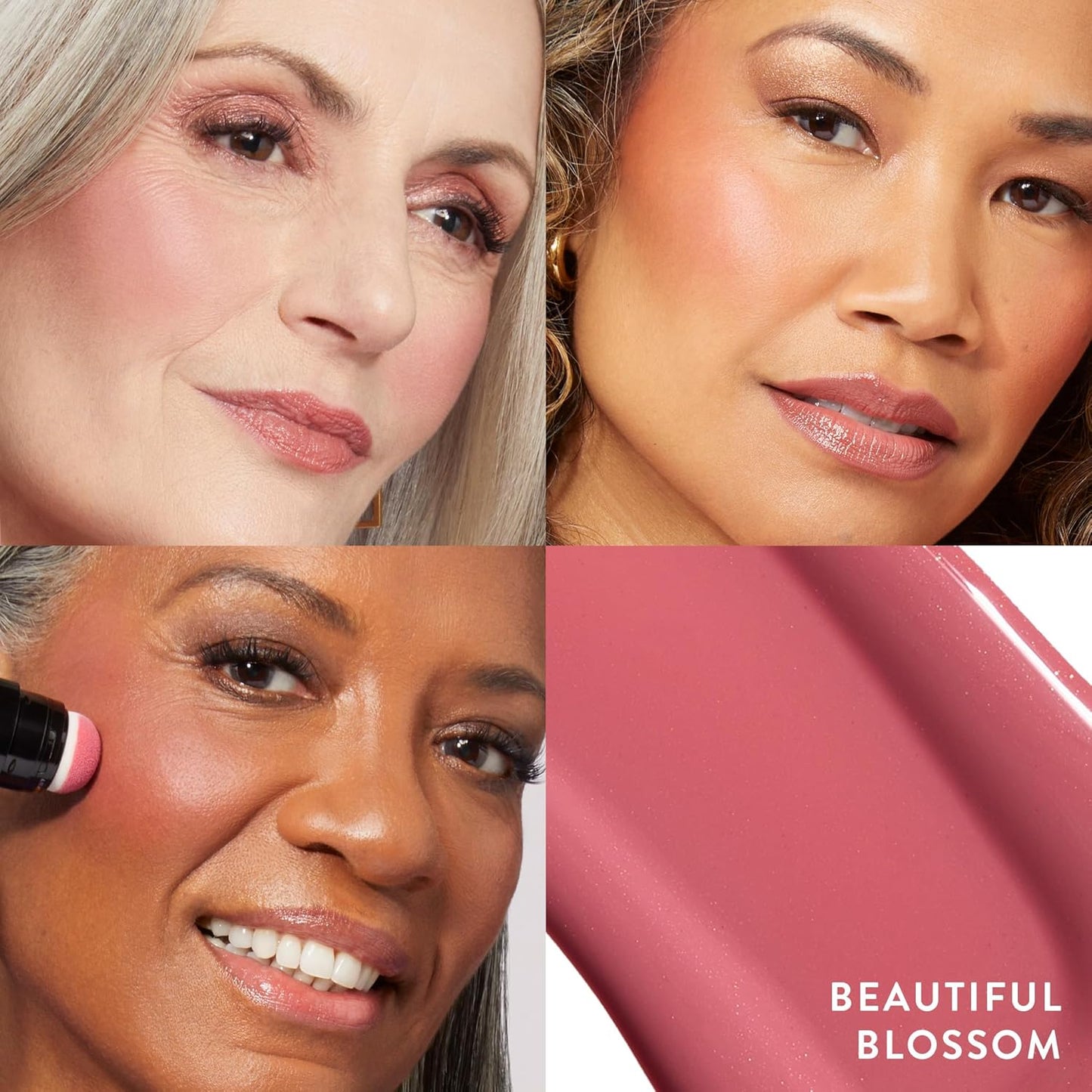 LAURA GELLER NEW YORK Serum Blush Tint, Lightweight Liquid Blush for Cheeks, Weightless Watercolor Sheer Finish, Beautiful Blossom