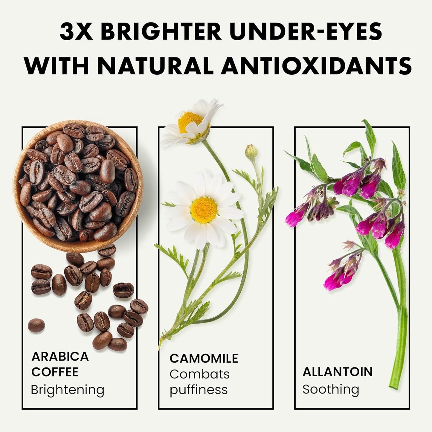 𝗧𝗢𝗣 𝟮𝟬𝟮𝟯* Eye Serum - Under Eye Cream for Dark Circles and Puffiness - Anti Aging Eye Cream, Under Eye Brightener Eye Bags Eye Treatment, Caffeine Eye Cream Puffy Eyes Treatment Dark Circle