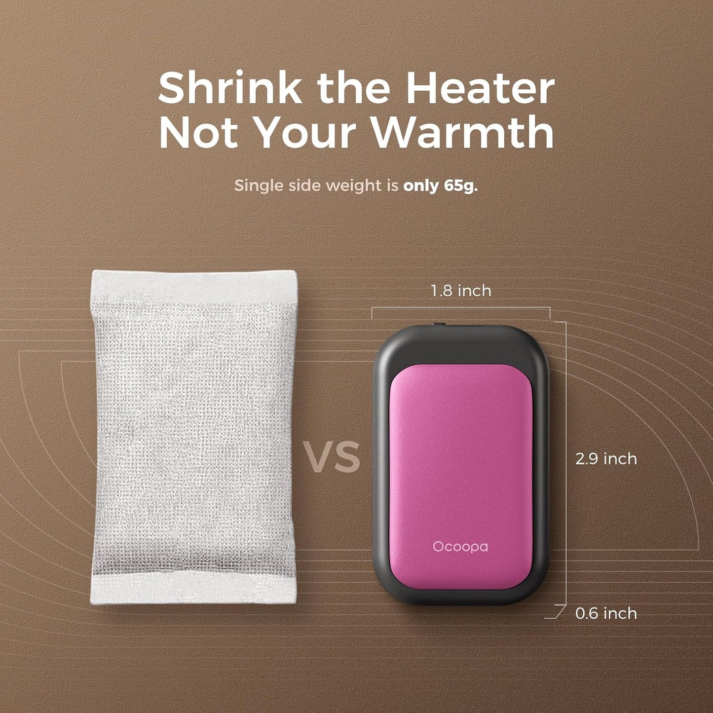 OCOOPA Magnetic Rechargeable Hand Warmers 2 Pack, Card-Style Electric AI Hand Warmers 5000mAh, Pocket Portable Hands Heater, UL Certified, for Men Women, Hunting Essentials, UT4 Young