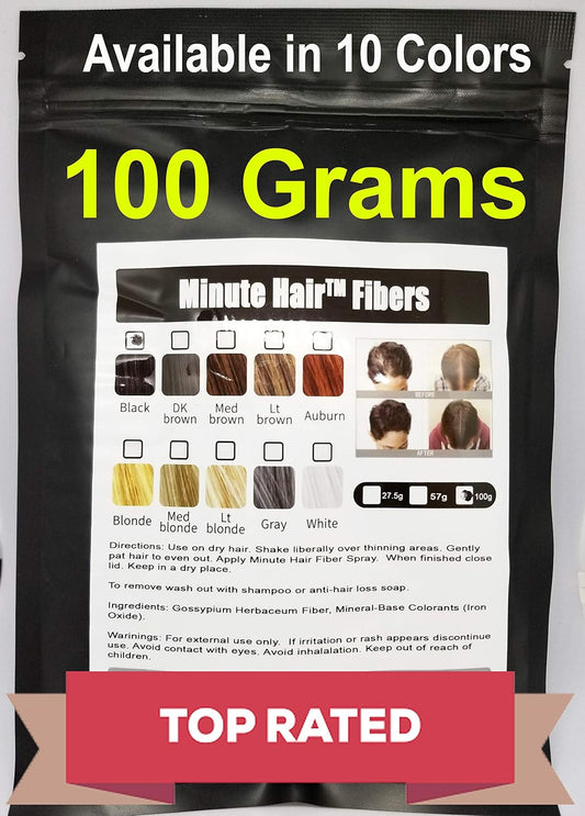 Hair Building Fibers 100 Grams (3.5 oz) Minute Hair Refill Hair Loss Concealer That You Can Use for Your Bottles From Competitors Like Toppik, Xfusion (Blonde)