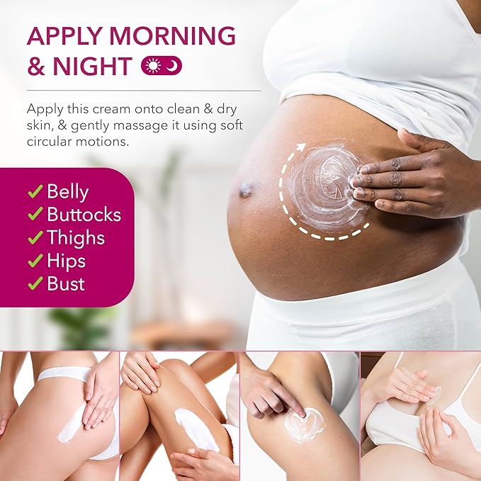 Stretch Mark Cream - Provides Optimal Skin Hydration and Improves its Appearance. 7.44 FL. OZ. (220ml)