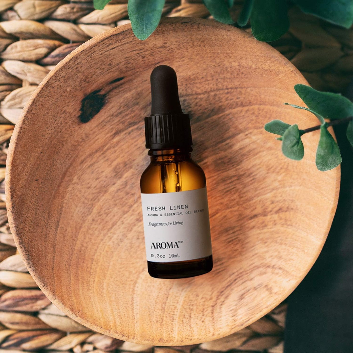 Aromatech Fresh Linen Aroma Essential Oil Blend: Hotel Inspired Aromatherapy with for Ultrasonic Diffusers & Nebulizers - 0.3 fl oz, 10 mL