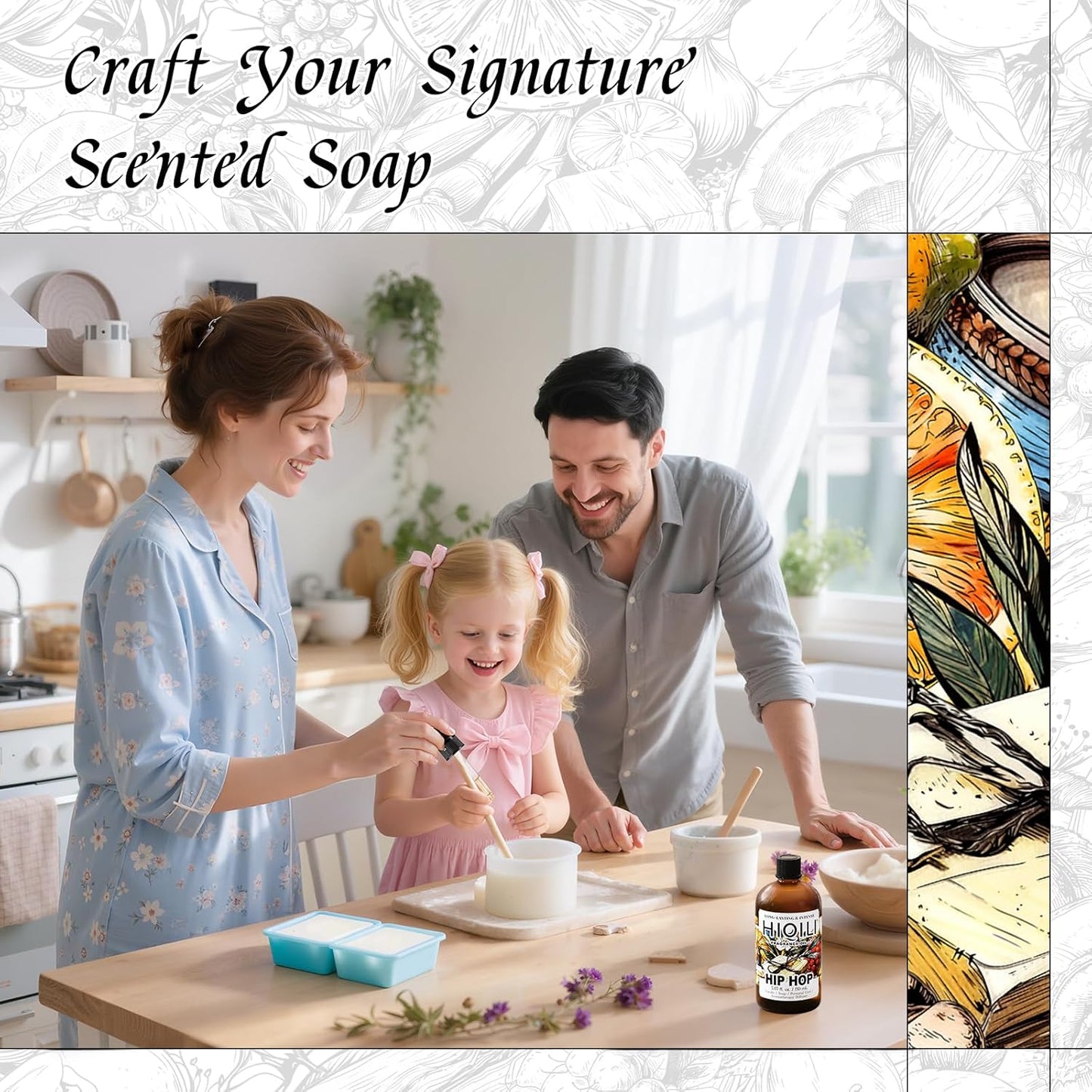 HIQILI Hip Hop Fragrance Oil for Scent Diffusers, Lemon & Green Apple Scents, Candles & Soaps Making, Add to Body Scrub and Spray - 5.07 Fl Oz