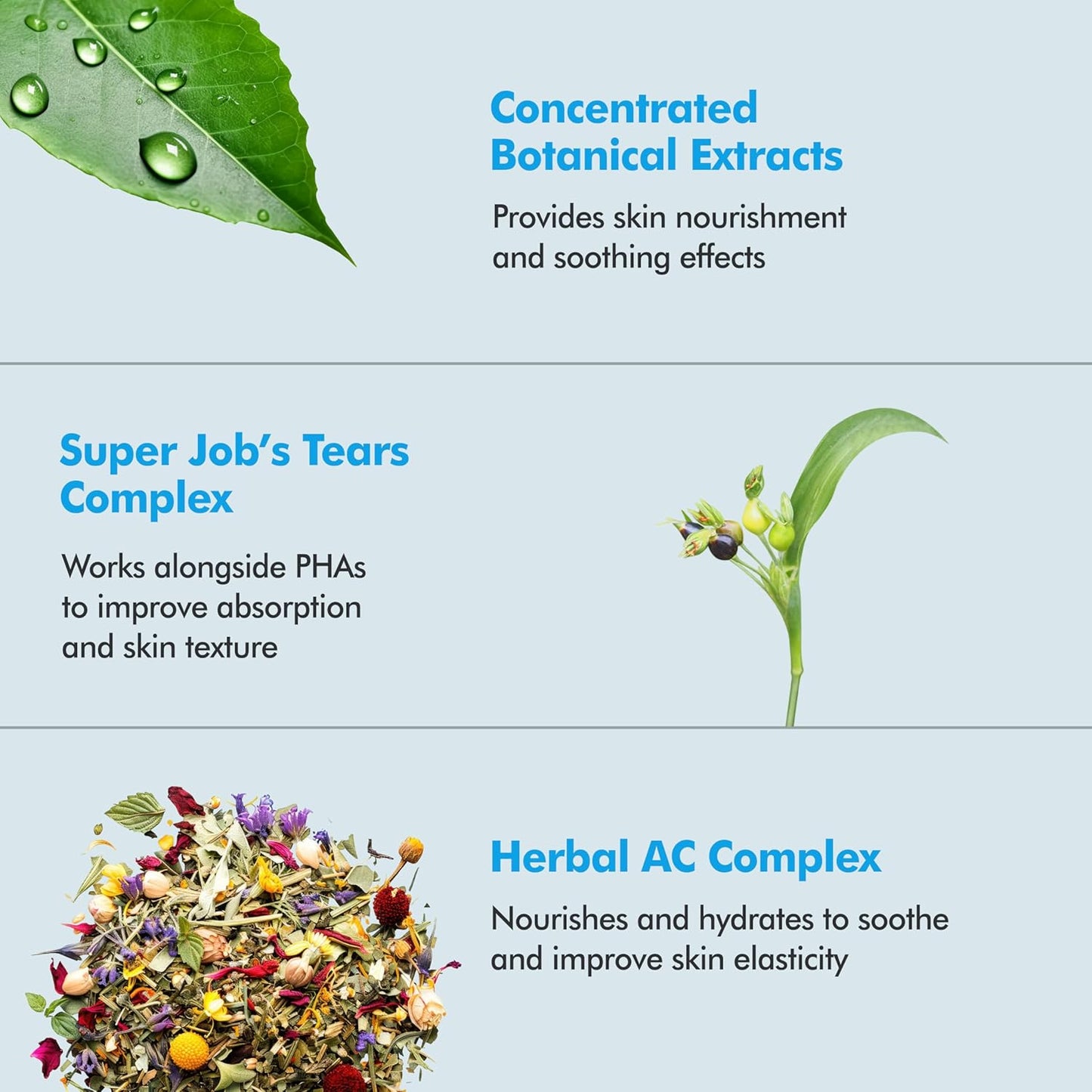 Moisture Balancing Serum - Hydrating & Soothing with Hyaluronic Acid and PHA, Botanical Moisturizer for Sensitive Skin, pH Balanced for Glass Skin, Korean Skincare (1.69fl oz)