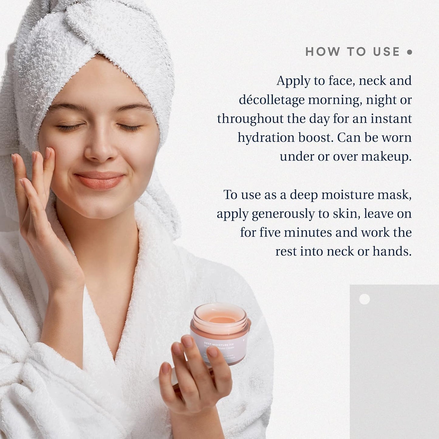 Care Skincare - Deep Moisture Fix, Hydrating Water Cream, Oil Free Face Moisturizer With Hyaluronic Acid, Fragrance Free For All Skin Types, Hydrating + Plumping 1.7 oz.