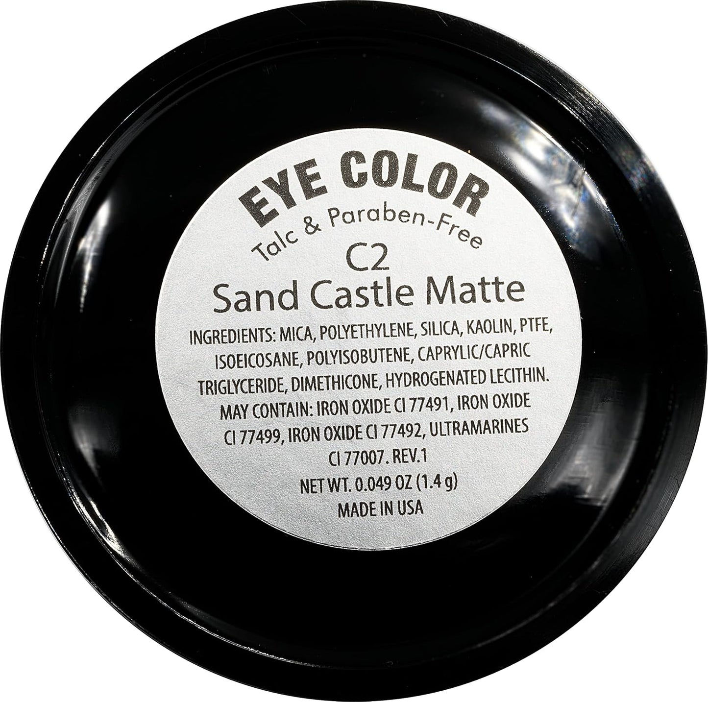 Sand Castle Matte Beige Brown Taupe Pressed Powder Single Vegan Eyeshadow; Talc, Paraben & Cruelty Free