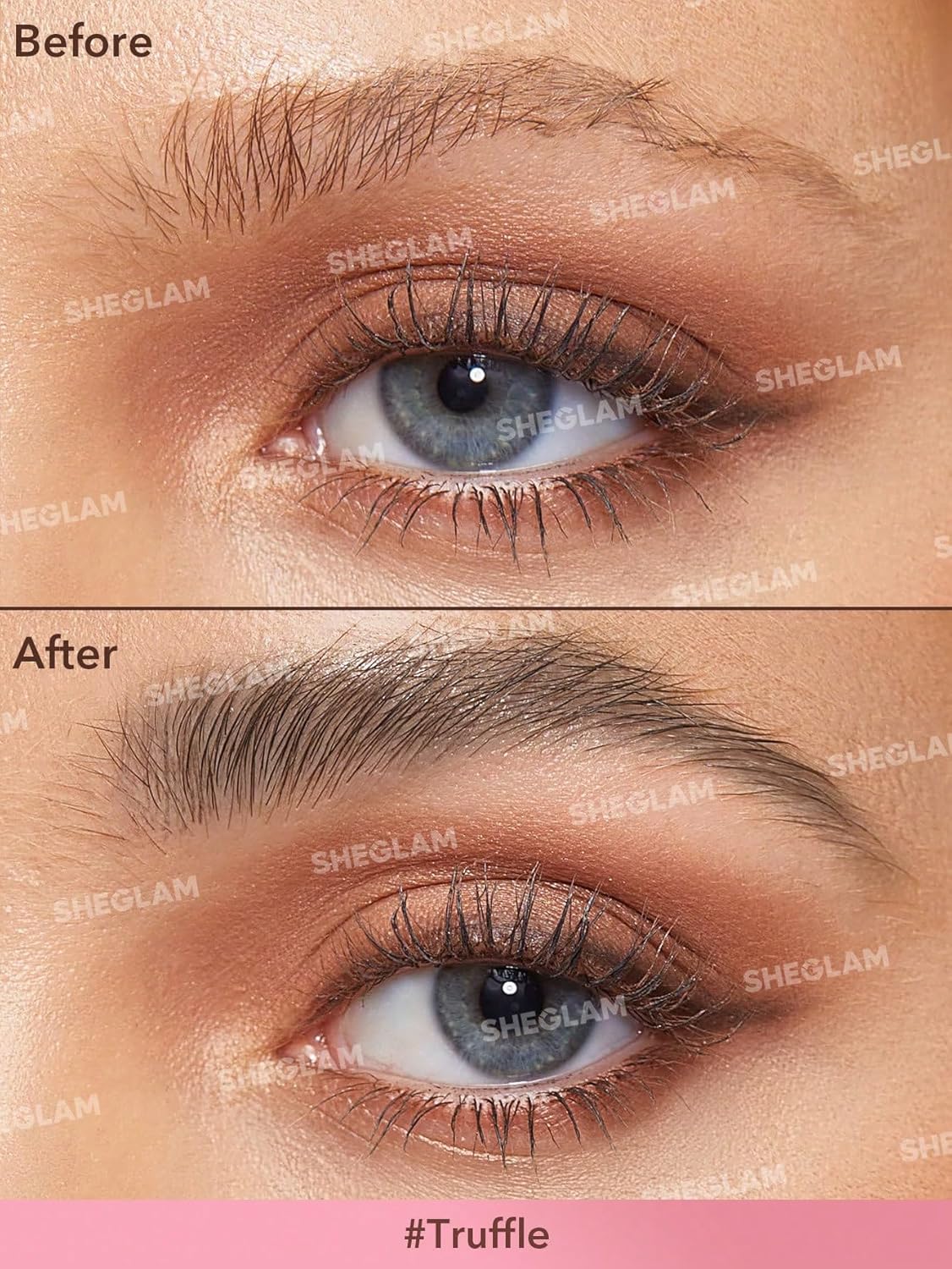 SHEGLAM Brow-Fection Angled Brush & Dip Upgraded Microblading Eyebrow Pen Long Lasting Waterproof Easy To Color-Truffle