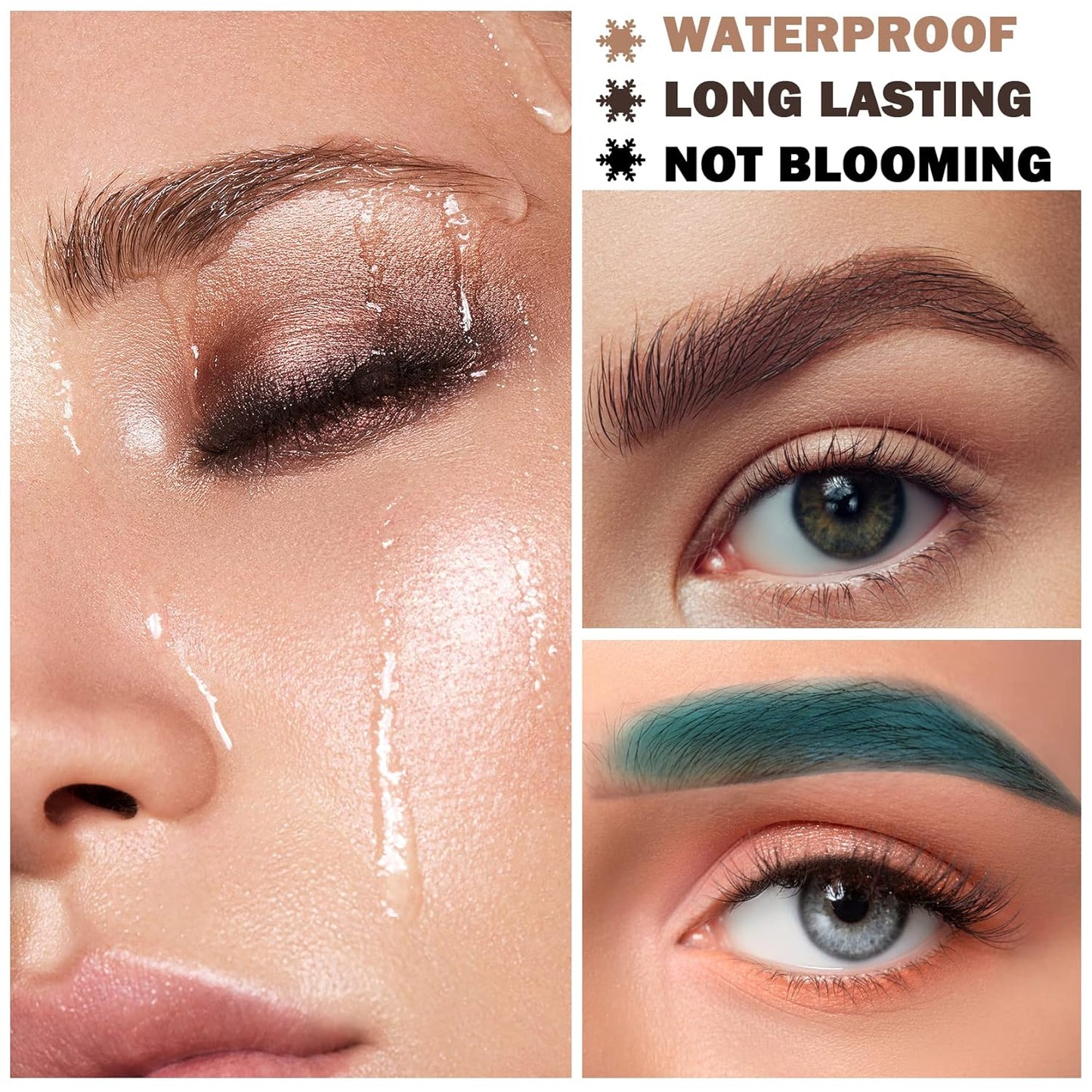 Eyebrow Pomade Cream,Brow Pomade Gel Naturally Long Lasting Waterproof,Delicate and Smooth Eye Brow Makeup Cosmetics with Eyebrow Brush - Bright Red