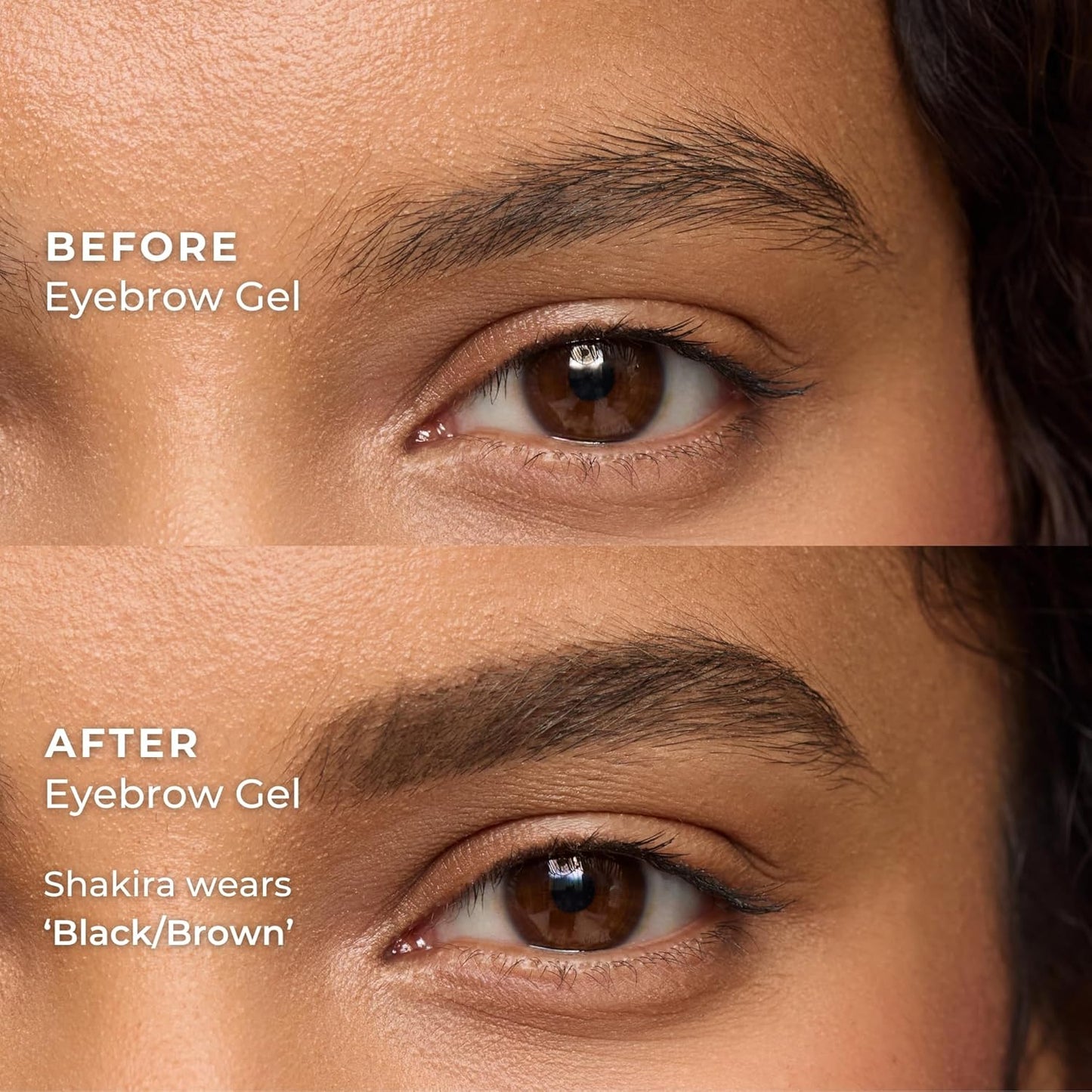 WUNDERBROW Eyebrow Gel, Waterproof, Smudgeproof, Lasts for Days, Shade: Black/Brown, Vegan and Cruelty-Free