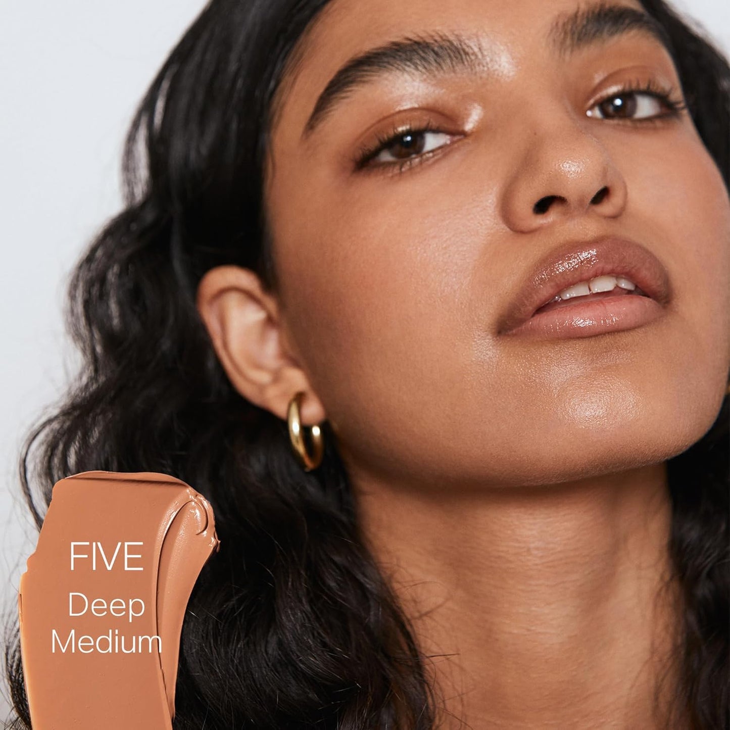 Saie Slip Tint Tinted Moisturizer with SPF 35 - Light Coverage, Glowy Skin Tint & Mineral Sunscreen for Face with Hydrating Hyaluronic Acid - Summer Makeup Essential - Shade Five (1.35 oz)