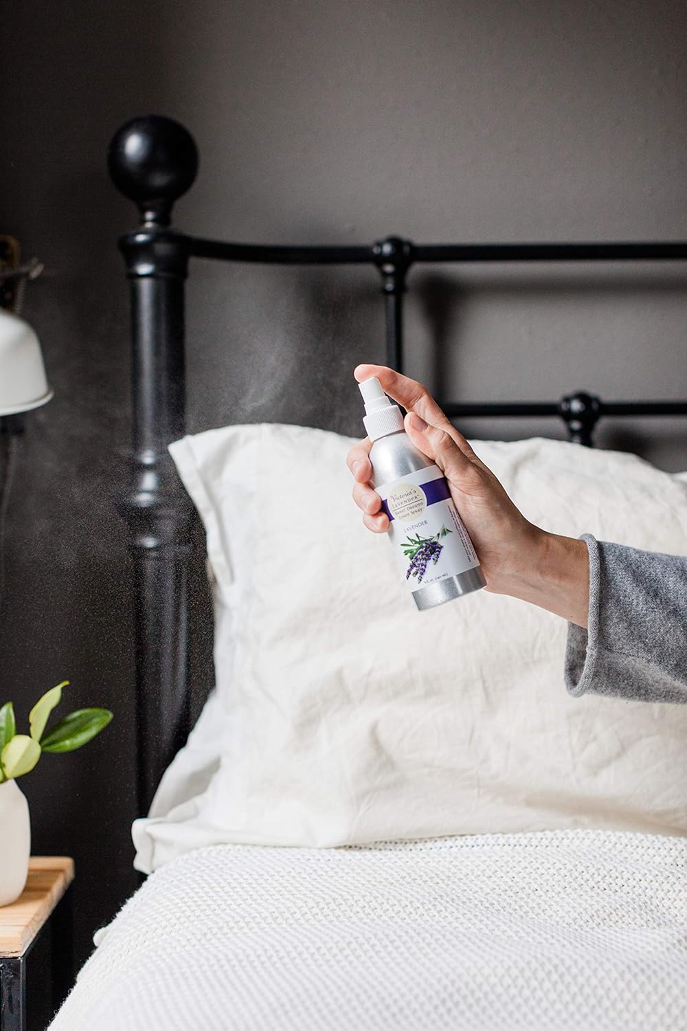 Victoria's Lavender Pillow and Linen Spray Sleep Better Tonight, Pure Lavender Essential Oil Handmade in Oregon, Made in USA (8 oz)