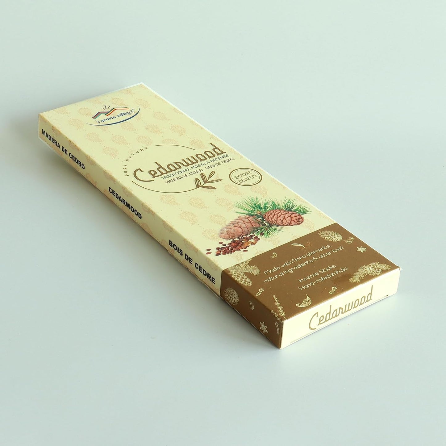 Cedarwood Incense Sticks - Traditional Handcrafted Masala Incense - 40 to 50 Sticks Approx.