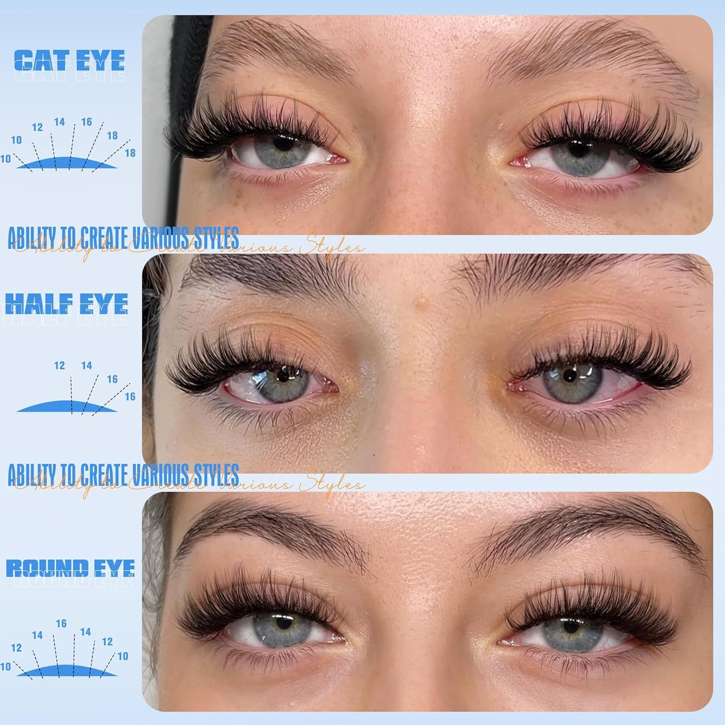 Wispy Lash Clusters Natural Eyelash Clusters Manga Cluster Eyelash Extensions D-Curly Individual Lashes 10-18MM Cluster Lashes DIY Eyelash Extension Anime Eye Lash Clusters Pack by TNFVLONEINS