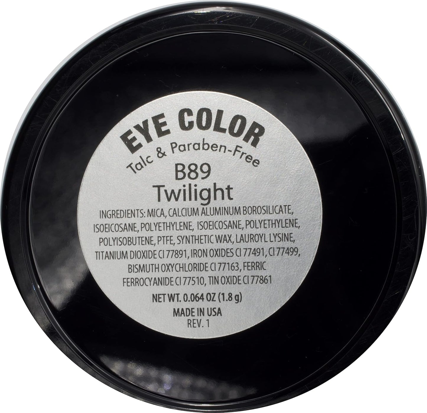 Twilight Shimmering Deep Blue Navy Pressed Powder Single Vegan Eyeshadow; Talc, Paraben & Cruelty Free