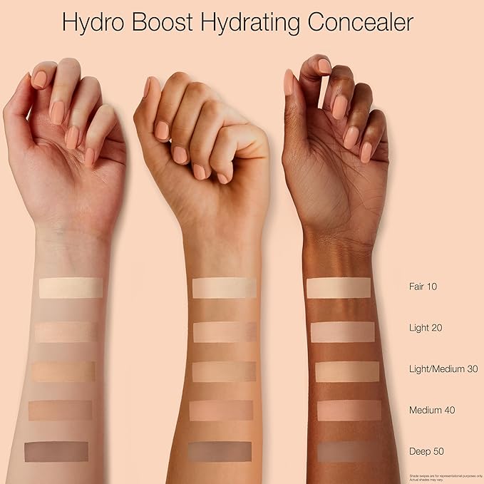 Neutrogena Hydro Boost Hydrating Concealer Stick for Dry Skin, Oil-Free, Lightweight, Non-Greasy and Non-Comedogenic Cover-Up Makeup with Hyaluronic Acid, 50 Deep, 0.12 Oz