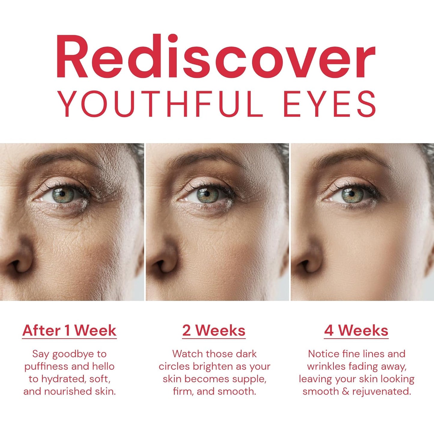 Premium Eye Cream for Anti Wrinkles: Retinol Under Eye Cream for Dark Circles and Puffiness, Advanced Formula Eye Cream with Collagen & Peptide