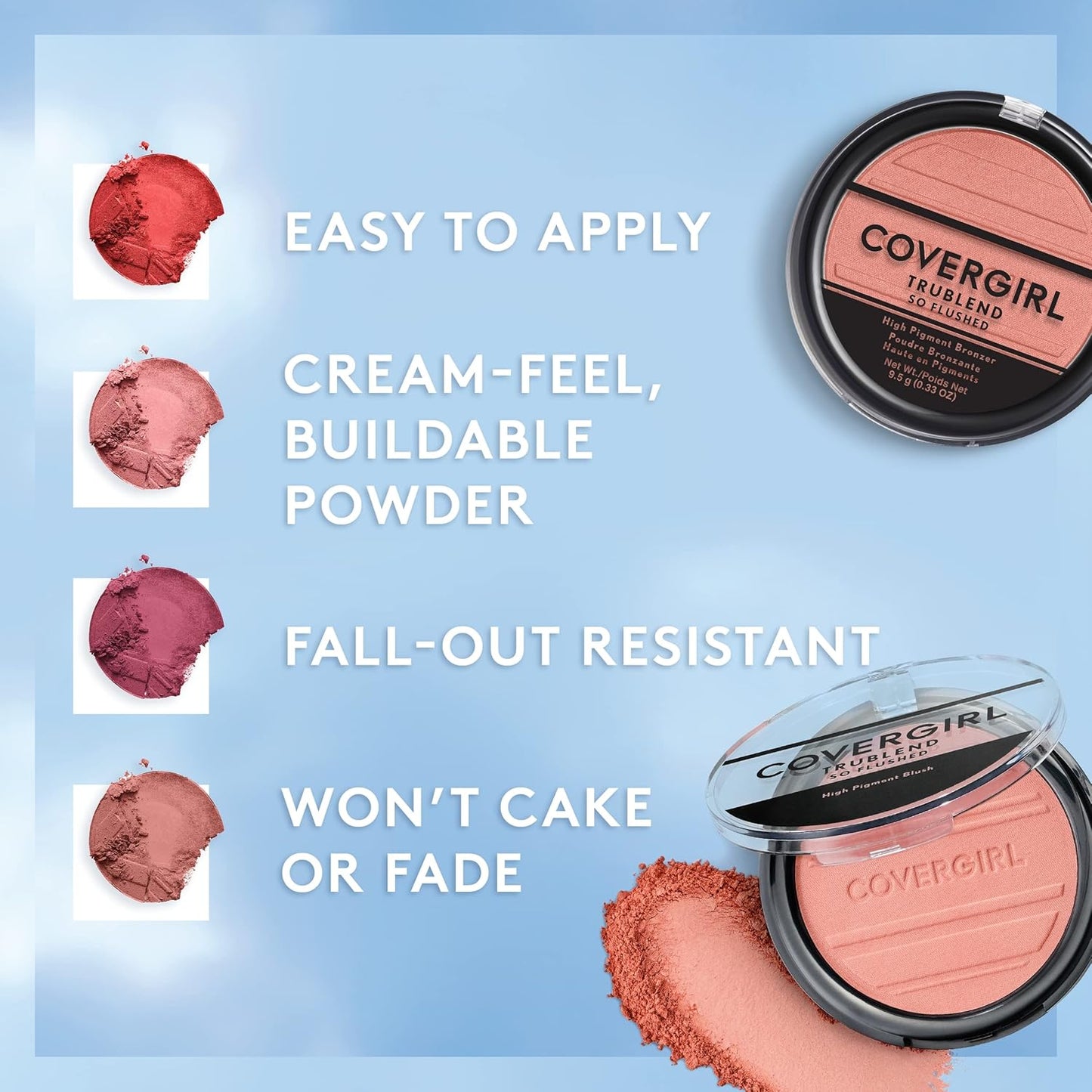 COVERGIRL COVERGIRL Trueblend so Flushed High Pigment Blush & Bronzer, Sweet Seduction, Sweet Seduction, 0.33 Ounce