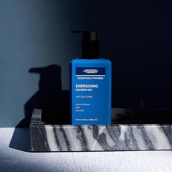 Nurture by Nature Mens Gift Set, Fathers Day Gifts, 5 x Men's Body Care Products Included, Gift Set Men, Mens Gift Basket, Men Body Wash Set, Men Bath Set, Self Care for Men, Men's Shower Kit