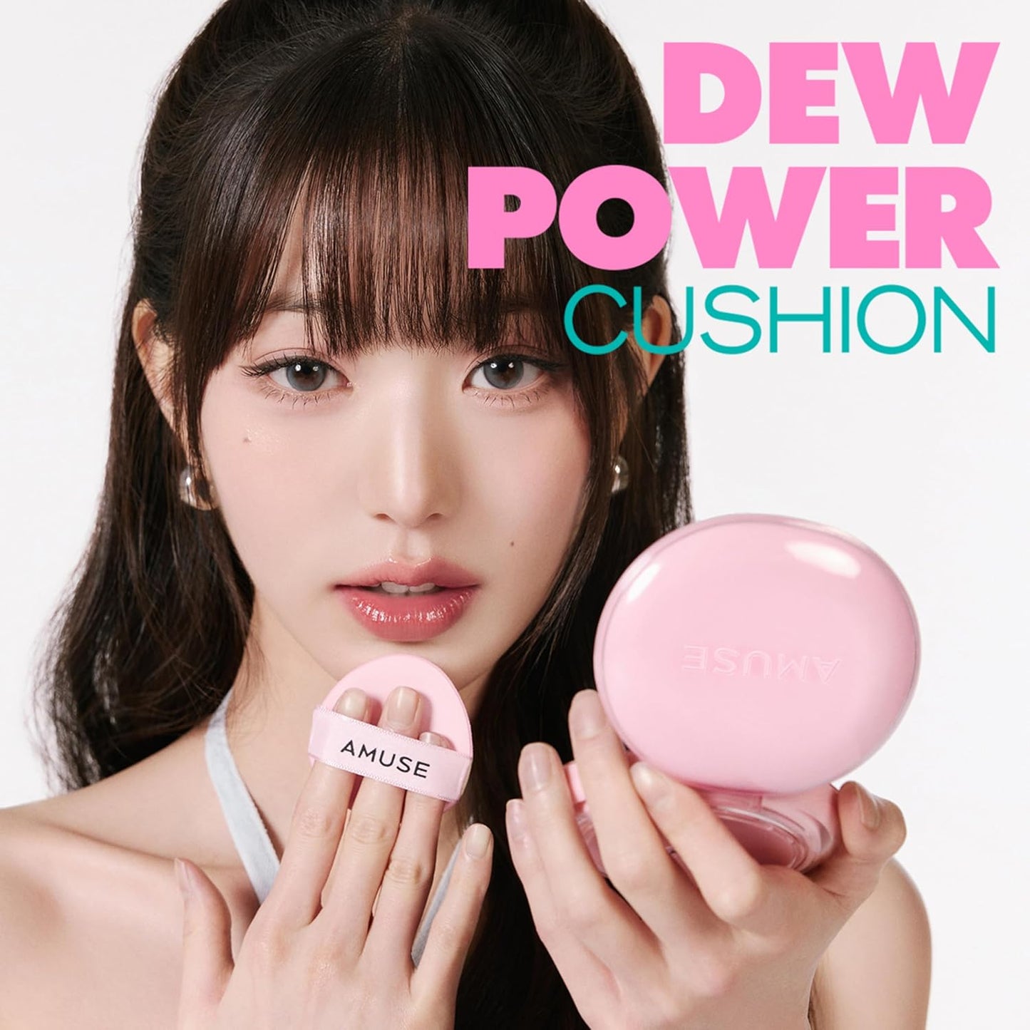 Amuse SEOUL DEW POWER VEGAN CUSHION [REFILL] | Dewy, glow, long-lasting, clean beauty, lightweight, natural look, foundation for sensitive skin, hydrating cushion ([REFILL] 01 PURE)