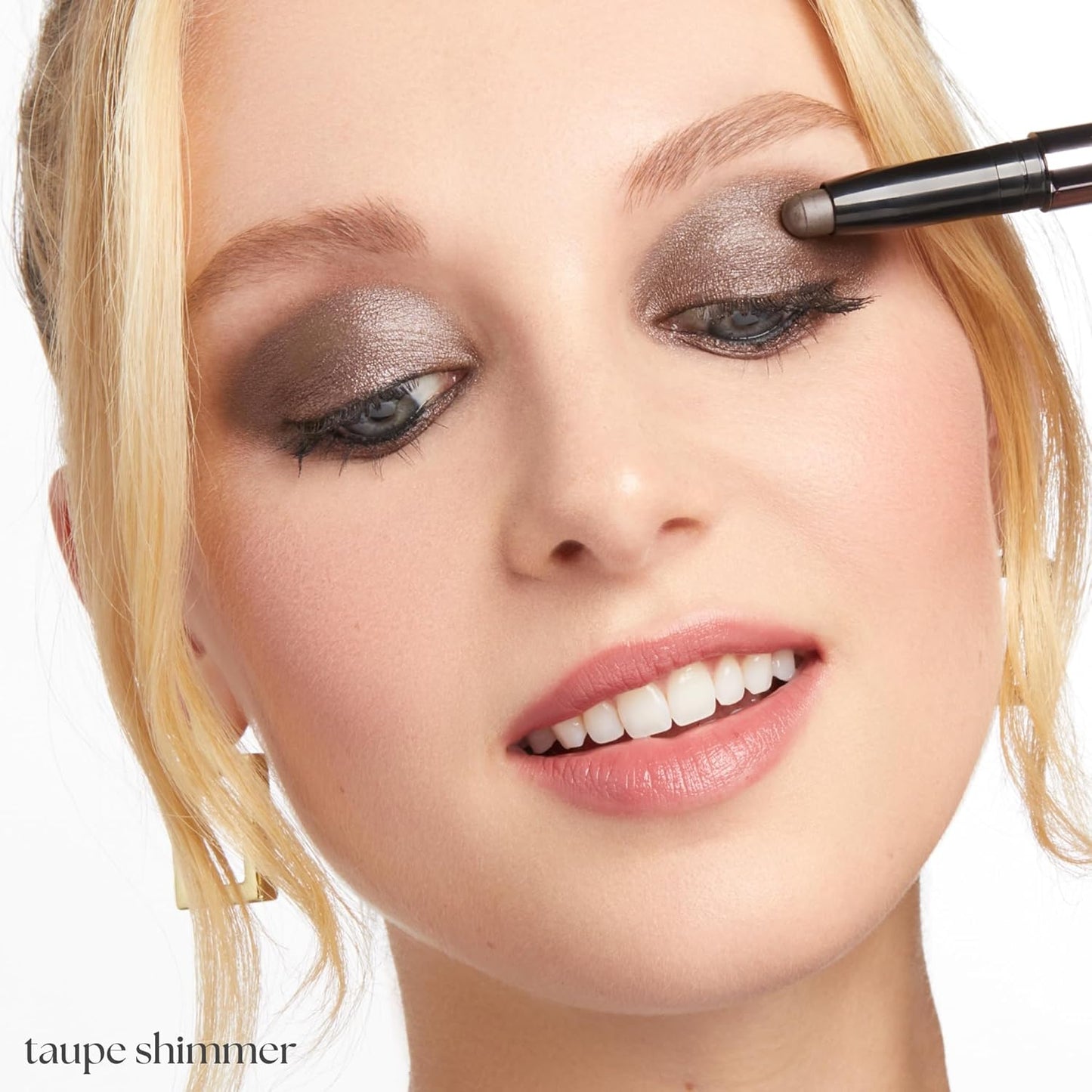 Julep Eyeshadow 101 Cream-to-Powder Waterproof Shadow Stick – Taupe Shimmer – Long-Lasting, Crease-Proof, Soft Grey Shimmer Eyeshadow with Built-in Smudger