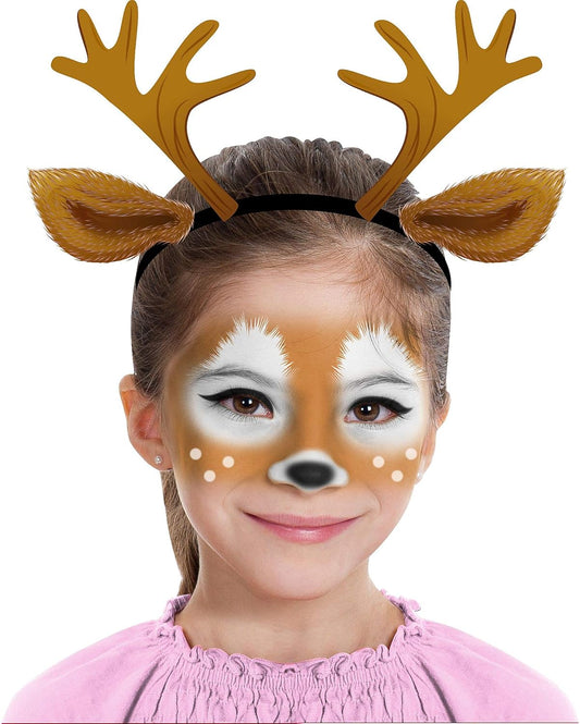 Deer Makeup Kit for Teens and Adults, Halloween Makeup, 8 Pieces