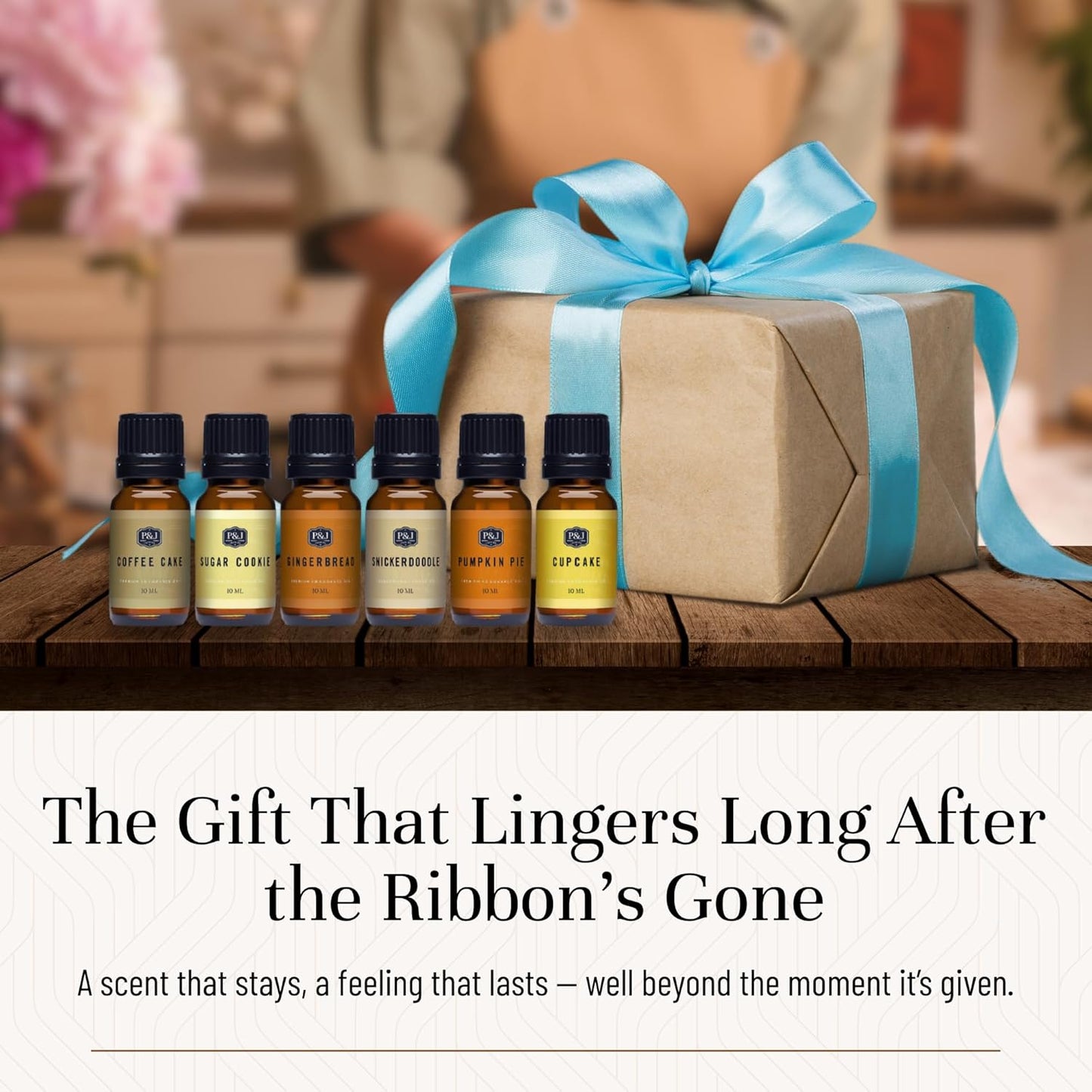 P&J Trading Bakery Set of 6 Fragrance Oils - Pumpkin Pie, Cupcake, Sugar Cookies, Coffee Cake, Snickerdoodle, Gingerbread Candle Scents, Soap Making, Diffuser Oils